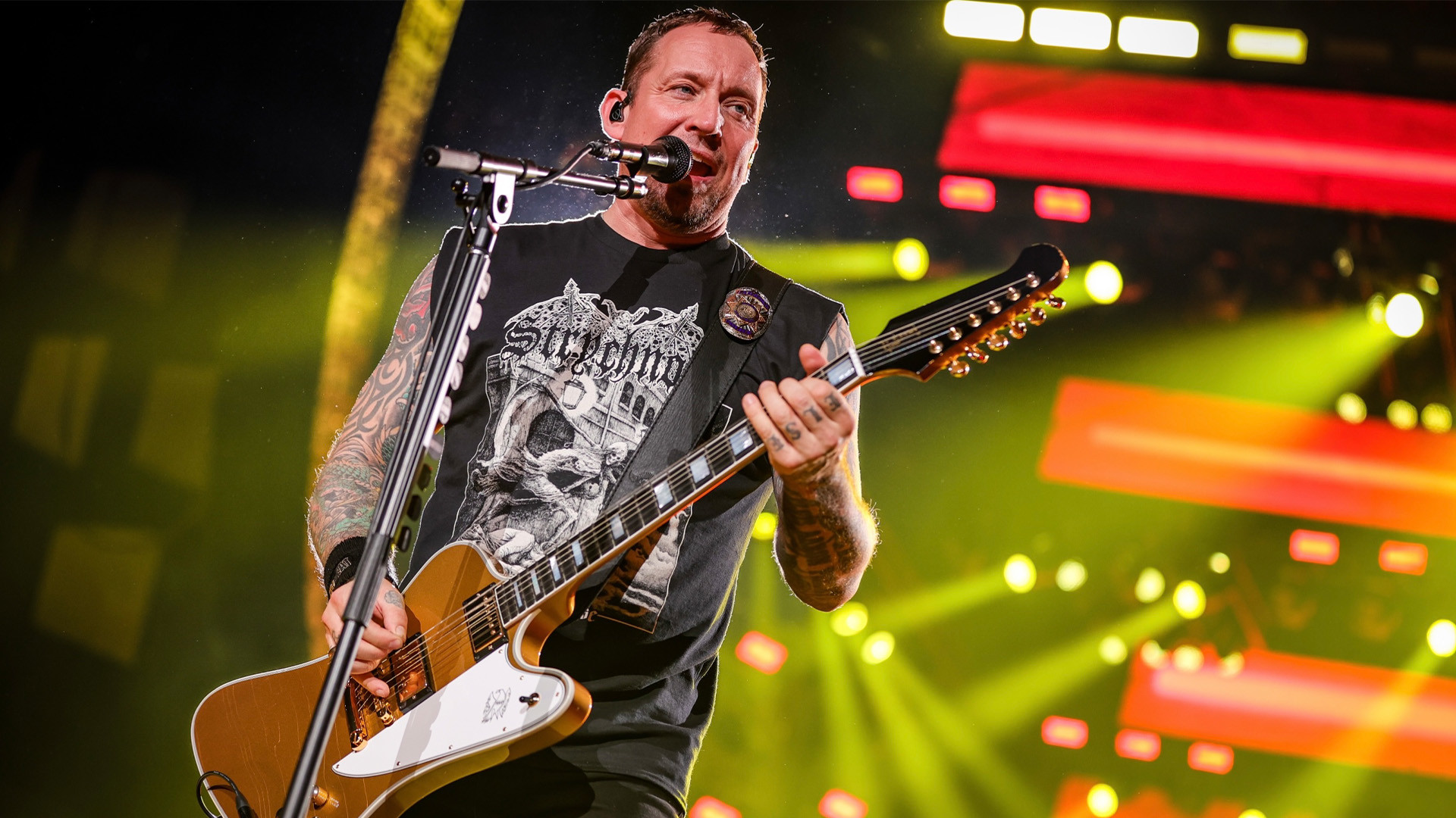 Michael Poulsen beim Wien Konzert