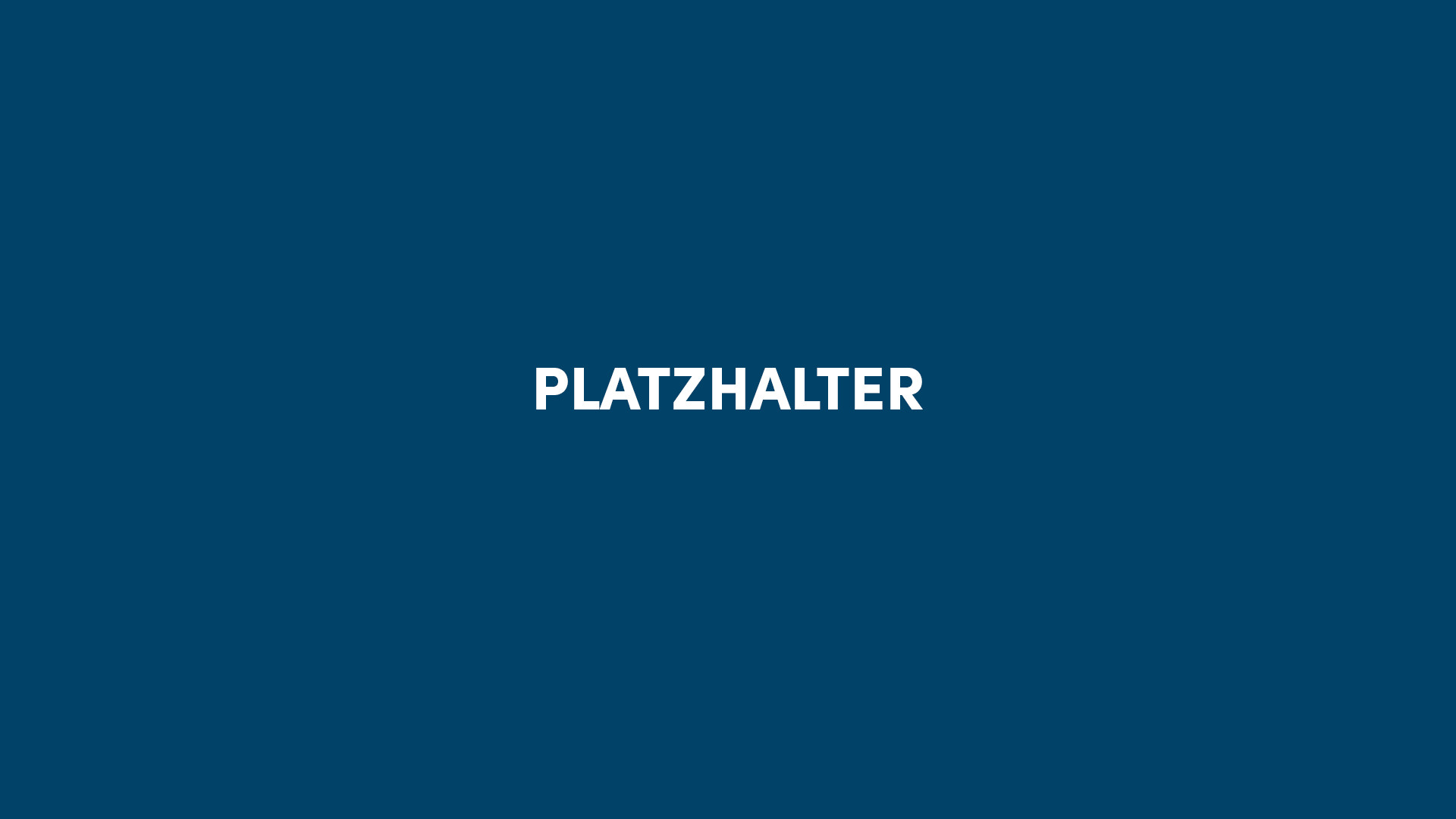 Das Wort Platzhalter auf blauem Hintergrund