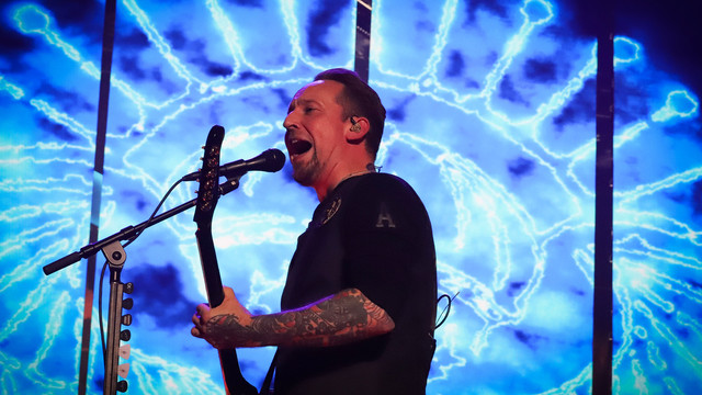 Michael Poulsen auf der Bühne