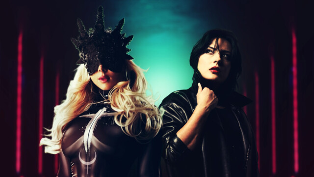 In This Moment-Sängerin Maria Brink mit Eva Under Fire-Sängerin Amanda Lyberg