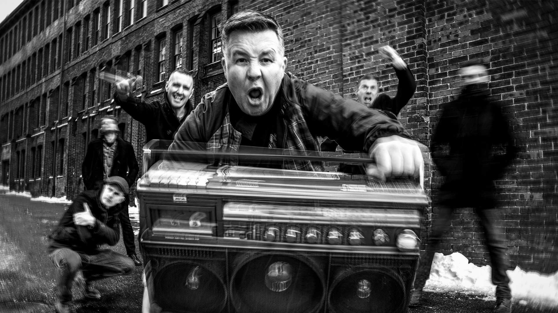 Dropkick Murphys © Ken Susi Schwarz-Weißes Foto von Dropkick Murphys