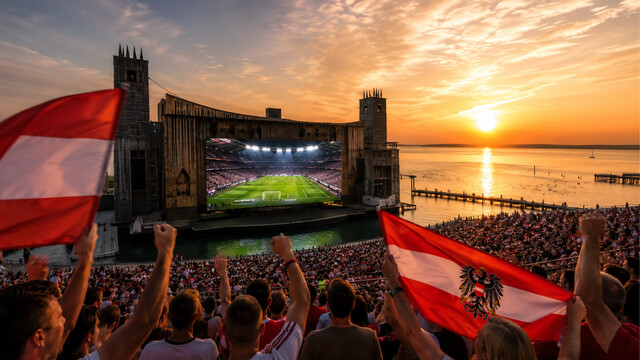WM-Match Österreich gegen Argentinien auf die Seebühne Mörbisch